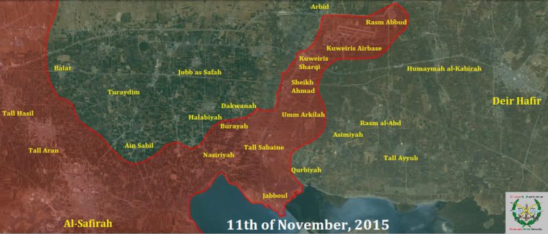 Saa corridor through ISIS territory