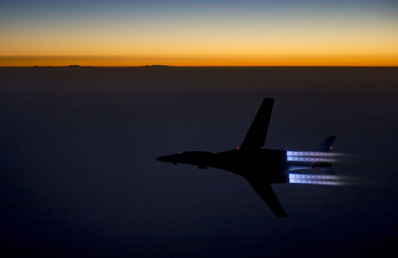 When the B-1B started bombing ISIS. USA and Russia should come together to solve the Syrian and ISIS crisis.